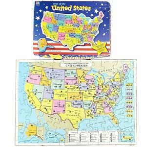 Map of the United States Jigsaw Puzzle 84 Pieces